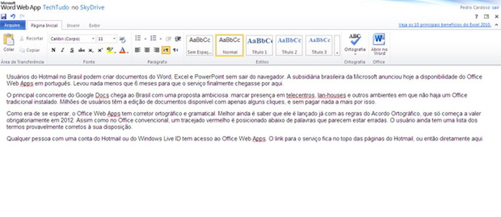 Microsoft Anuncia Disponibilidade Do Office Web Apps Em Portugu s