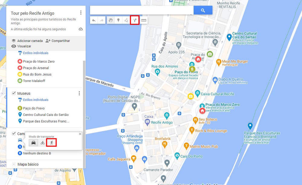 Como fazer um roteiro de viagem usando o Google My Maps