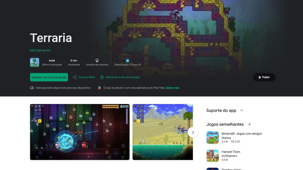  Reprodução/Google Play Store