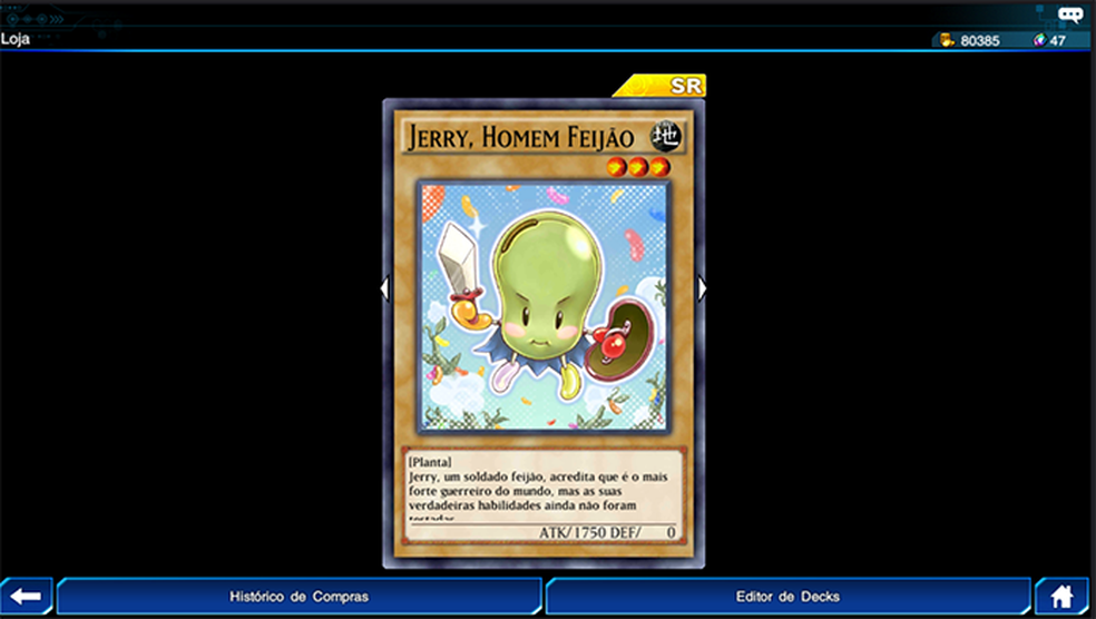 Jerry é um monstro forte e versátil em Yu-Gi-Oh! Duel Links (Foto: Reprodução/Murilo Molina) — Foto: TechTudo