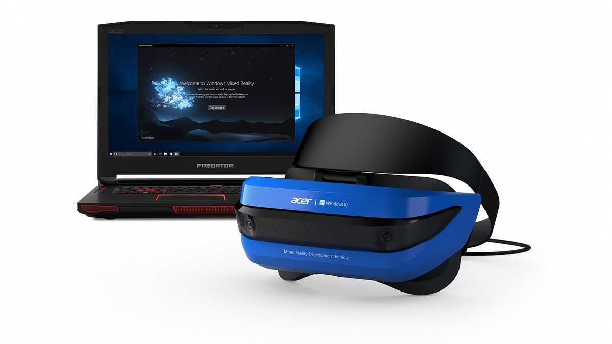 その他 Acer Windows Mixed Reality Head Microsoft inicia venda dos primeiros óculos de realidade mista da