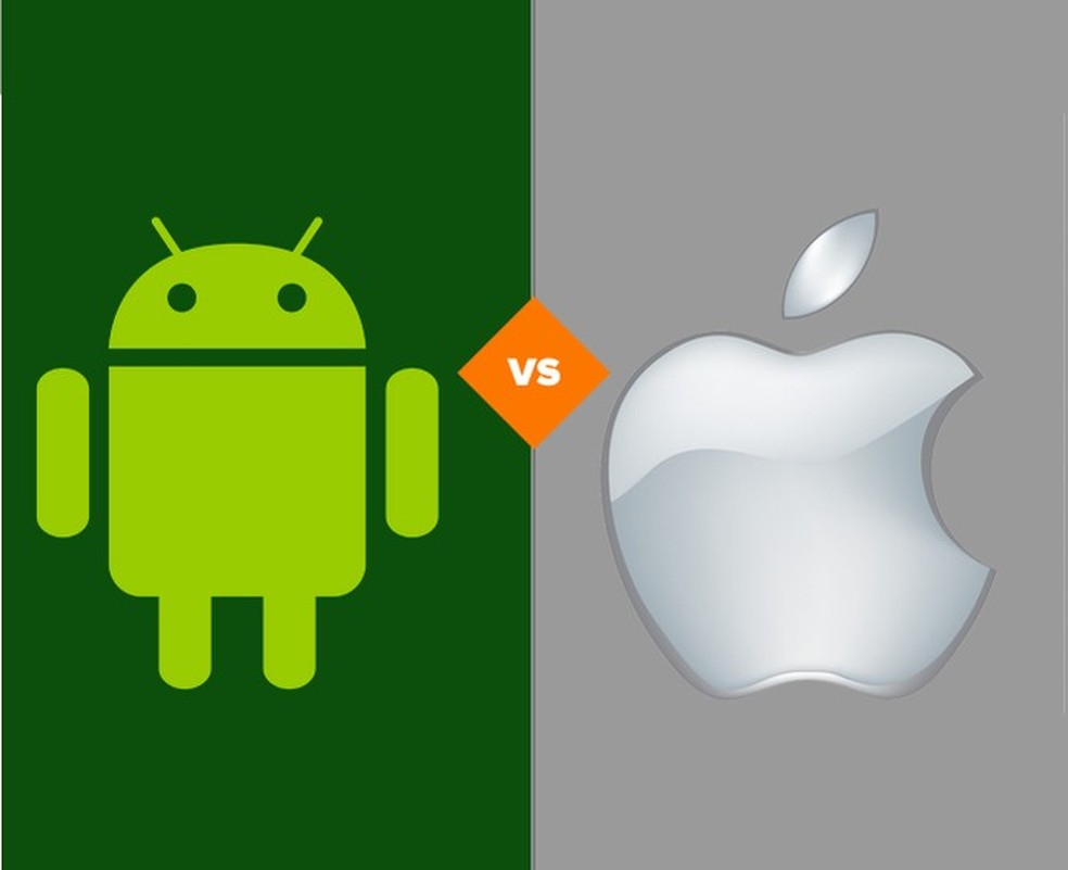 comparativo entre apple e android (Foto: reprodução/ TechTudo) — Foto: TechTudo
