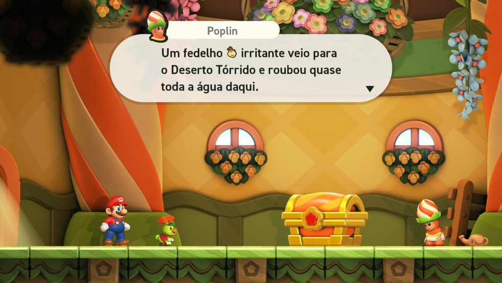 Super Mario Bros. Wonder está totalmente em português do Brasil — Foto: Reprodução/Bruno Magalhães