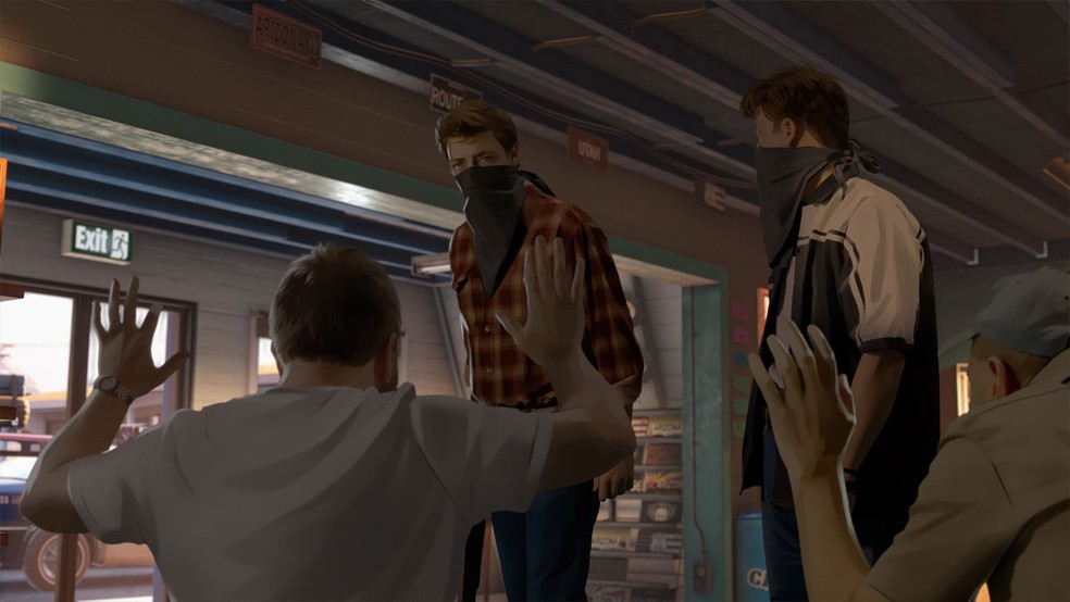 As Dusk Falls apresenta um grande drama interativo no qual usuários podem escolher o rumo da história — Foto: Reprodução/Steam