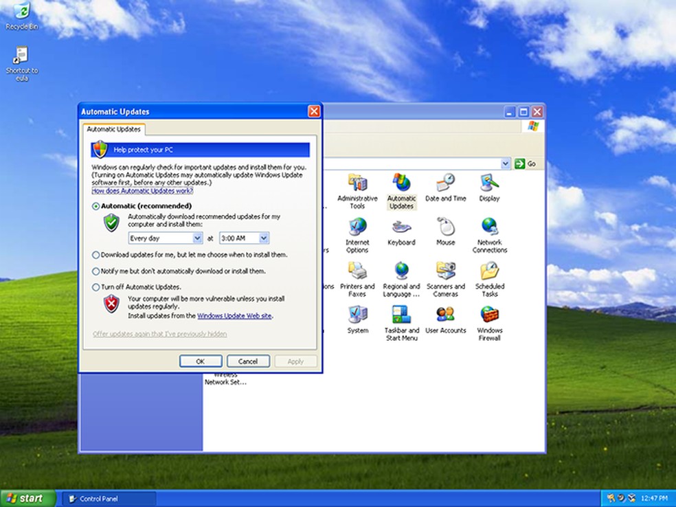 Testando o Windows XP em 2022