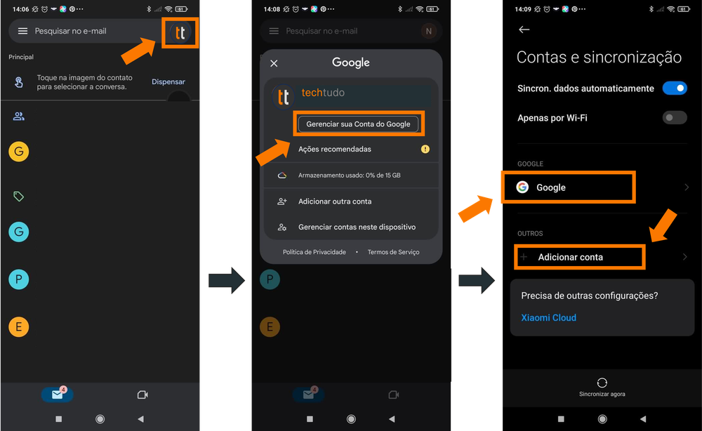 Como Tirar Gmail Do Celular