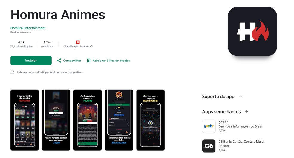  Reprodução/Play Store