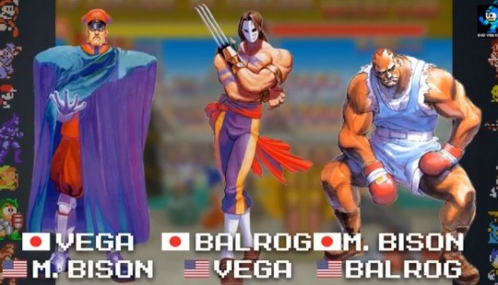 Respectivos nomes no Japão e EUA (Foto: Reprodução / videogamewriters.com) — Foto: TechTudo