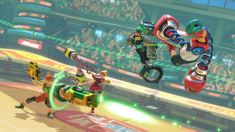 ARMS demonstra o poder da Nintendo em criar novas propriedades intelectuais criativas e divertidas — Foto: Divulgação/Nintendo