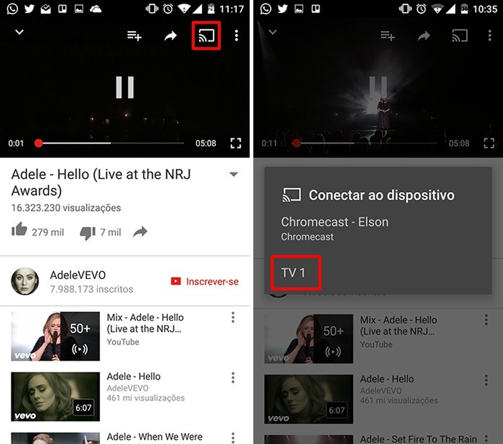 Como conectar o app do YouTube no celular à smart TV