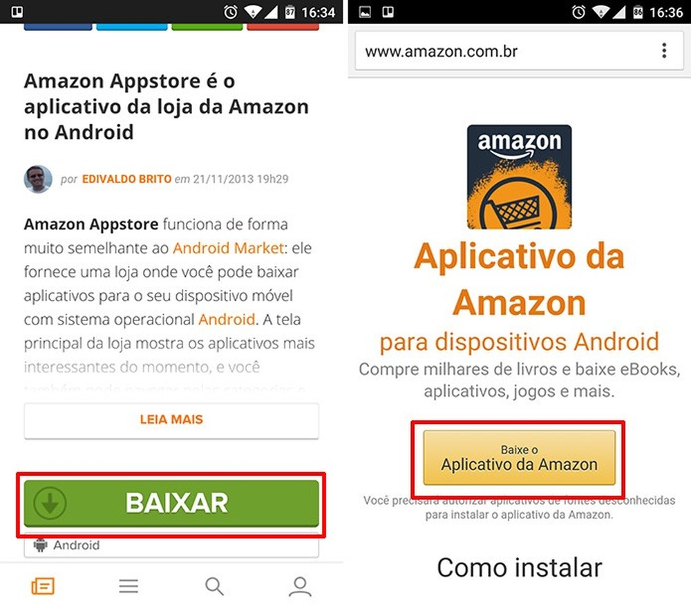 Como instalar a Amazon Appstore para baixar apps e jogos no Android?