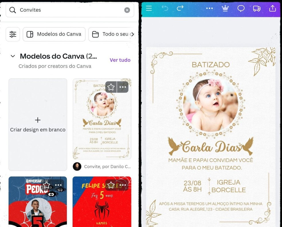  Reprodução/Gisele Souza