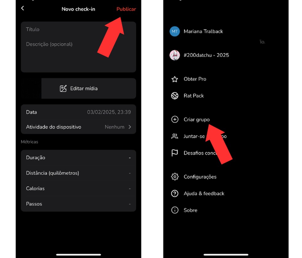  Reprodução/Mariana Tralback