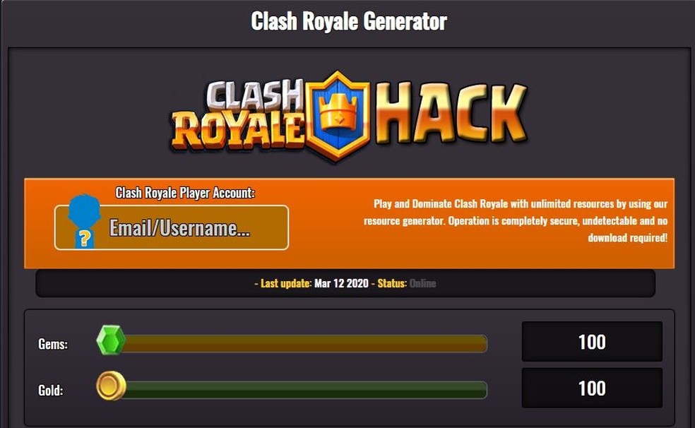 Clash Royale Freebies é permitido? Site de hack promete gemas e ouro