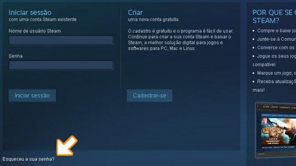 Confira como recuperar sua senha do Steam em caso de esquecimento