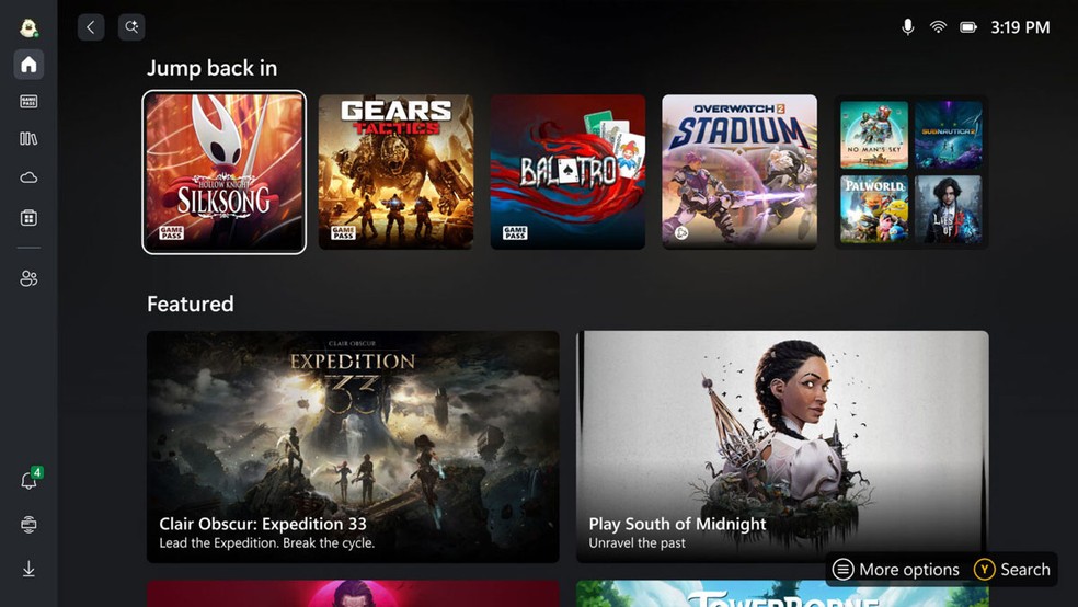 O ROG Xbox Ally promete rodar basicamente todos os jogos disponíveis para Windows 11, incluindo o aclamado Clair Obscur: Expedition 33 — Foto: Reprodução/Xbox Wire