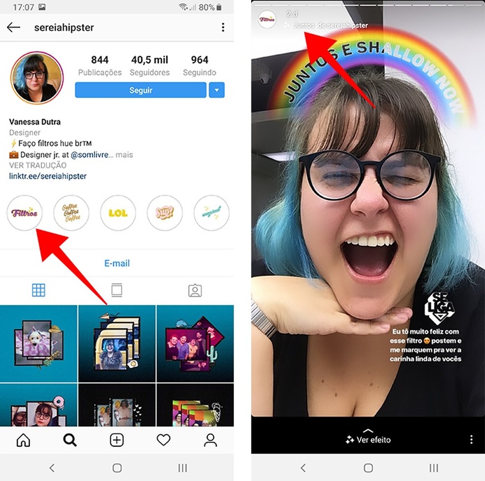 O que é 'juntos e shallow now' no Instagram? Veja como usar filtro do meme