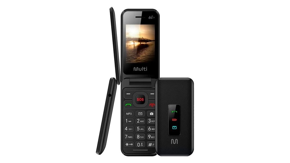 Multilaser Flip Vita 4G é compatível com redes 4G — Foto: Reprodução/Multilaser