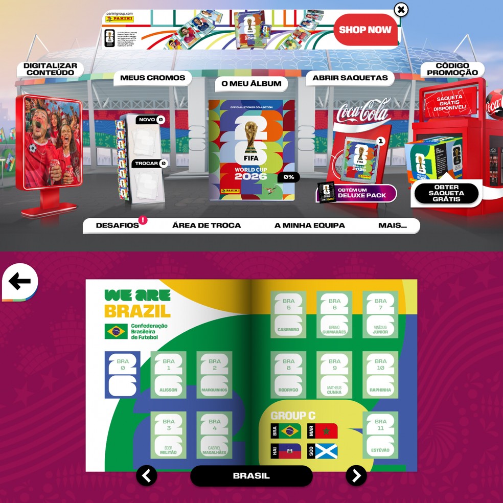  Reprodução/  FIFA Panini Collection