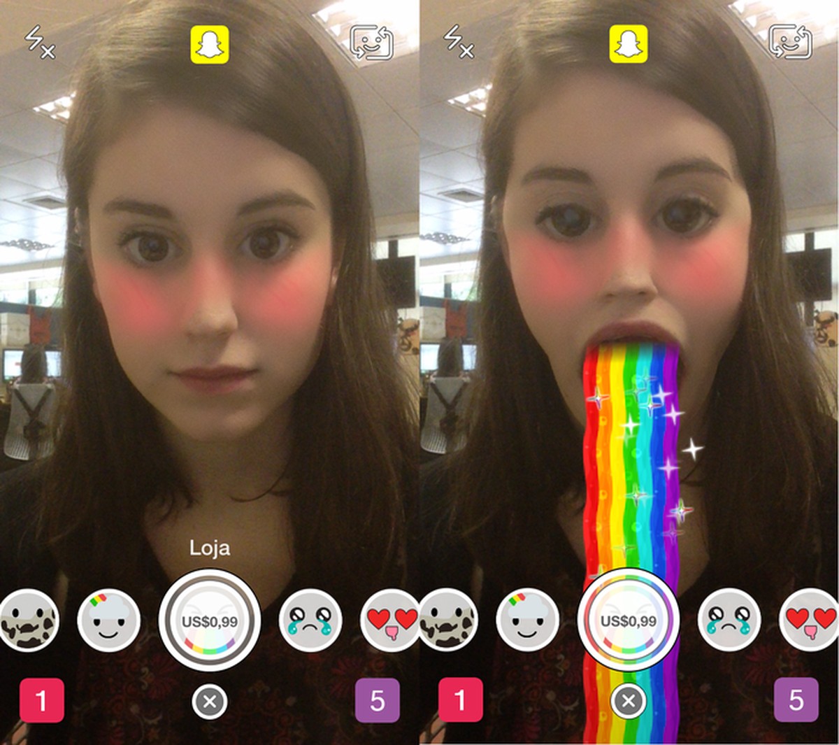 Snapchat acaba com loja do Lenses, os filtros divertidos de fotos 