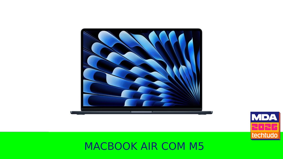 MacBook Air com M5 MDA 2026 — Foto: Arte/TechTudo