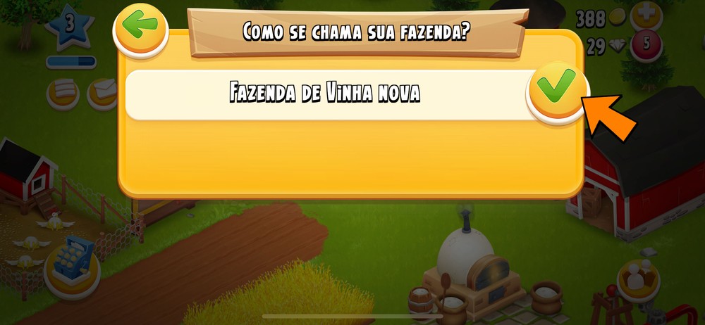 Como mudar o nome da fazenda no Hay Day