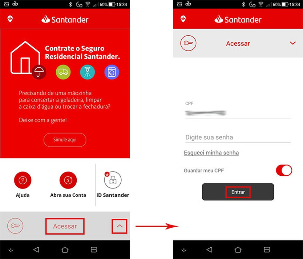 Como pagar contas pelo celular com o app do Santander