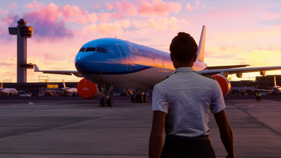 Microsoft Flight Simulator 2024 trará várias novidades, entre elas a possibilidade de explorar fora do avião — Foto: Reprodução/Steam