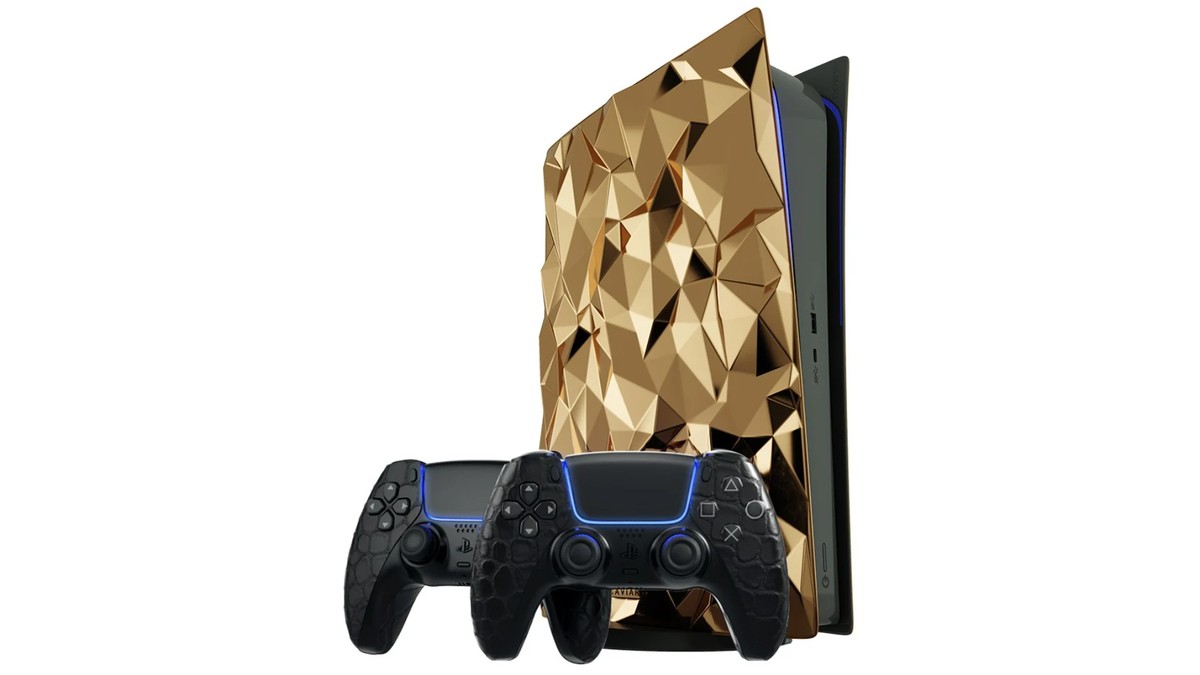 PlayStation 5 (PS5) ganha versão feita em ouro 18 quilates por US$ 500 mil