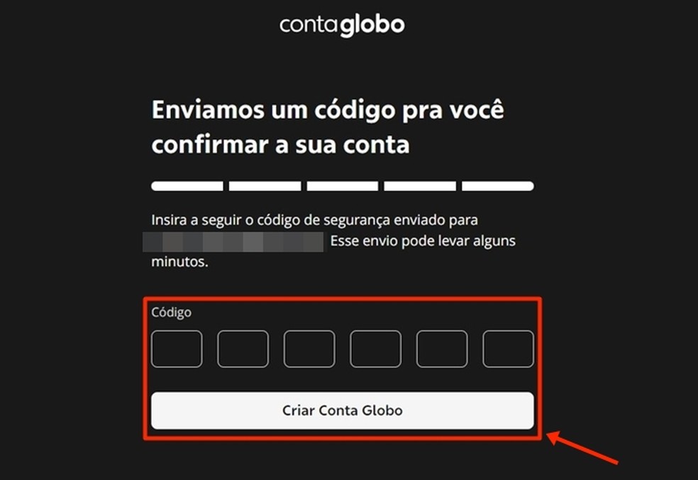 Depois de informar o código correto recebido, público acompanha a transmissão de Botafogo x LDU ao vivo e online — Foto: Reprodução/Gabriela Andrade