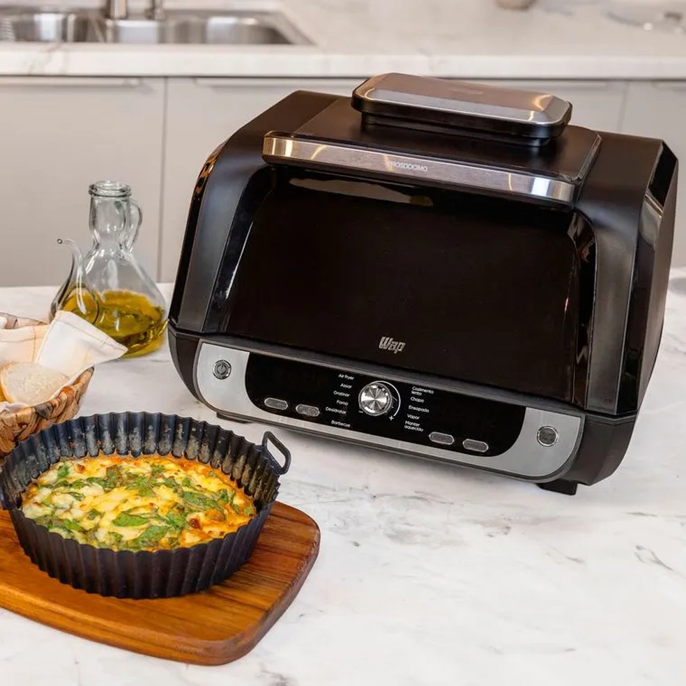 A air fryer Wap possui design moderno e se adapta a diferentes necessidades — Foto: Foto: Divulgação/WAP