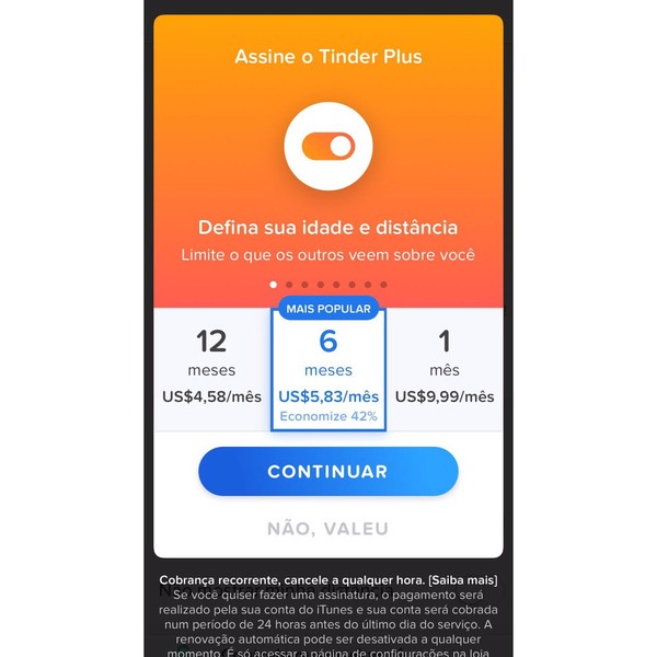 Tinder: Plano Gold (A maior app de encontros) Colares • OLX Portugal