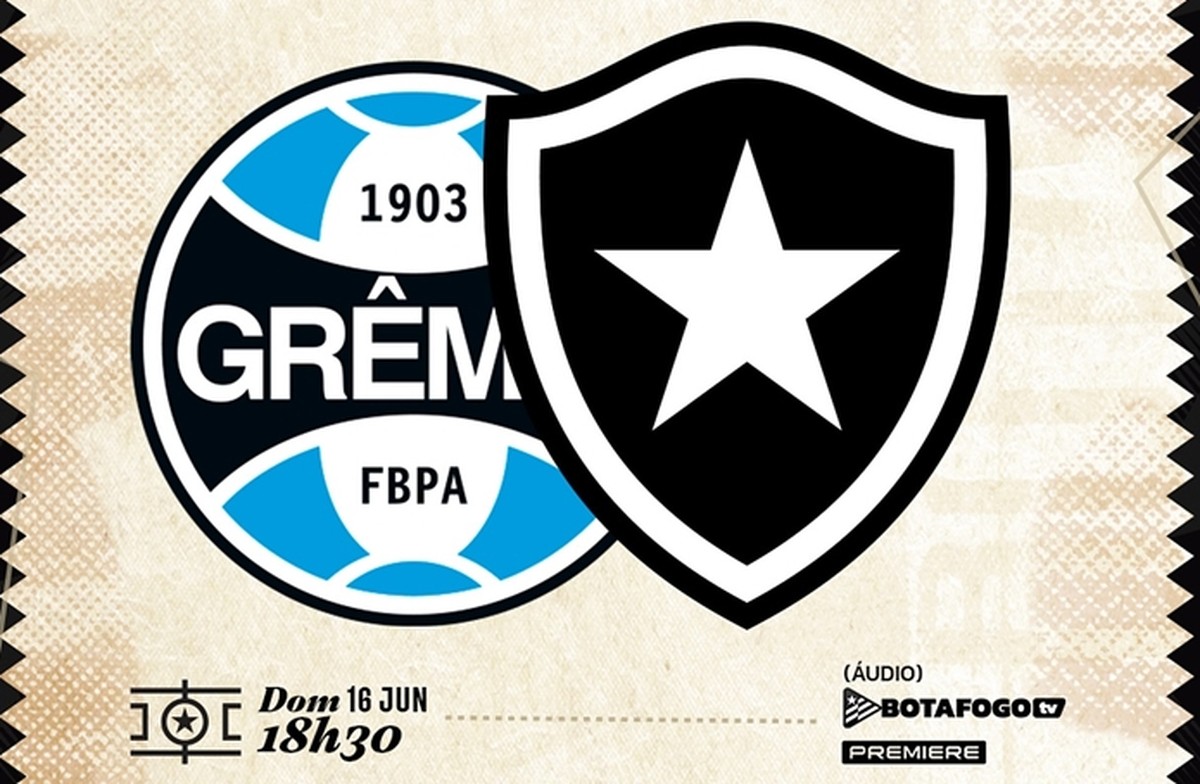 Grêmio x Botafogo ao vivo: veja horário e onde assistir ao Brasileirão