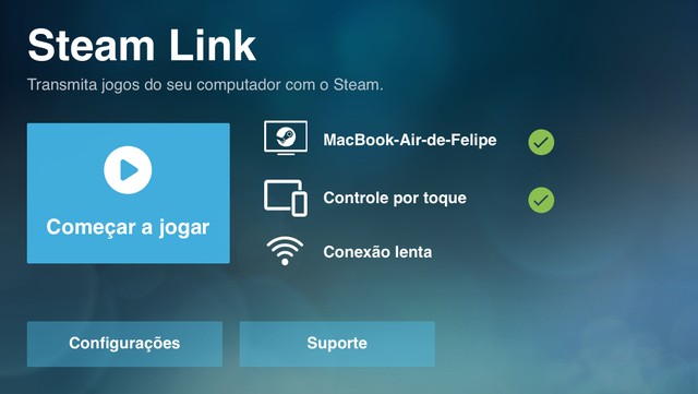 Como jogar games do PC no iPhone através do Steam Link