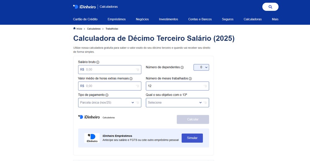 Décimo terceiro 2025: simule agora quanto você vai receber
