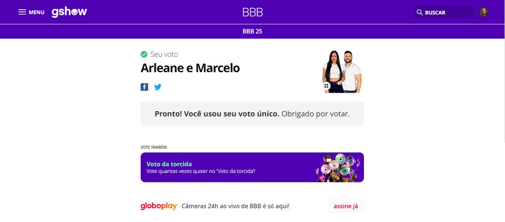  Reprodução/Gshow