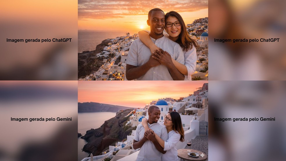  Reprodução/ChatGPT e Gemini Google