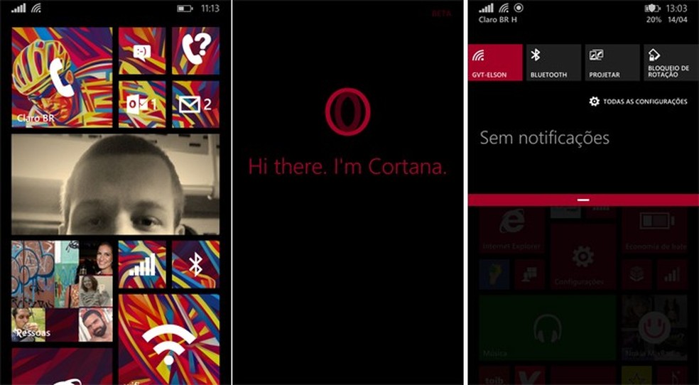 Windows Phone 8.1 é a nova versão cheia de novidades do sistema de smartphones da Microsoft (Foto: Reprodução/Elson de Souza) — Foto: TechTudo
