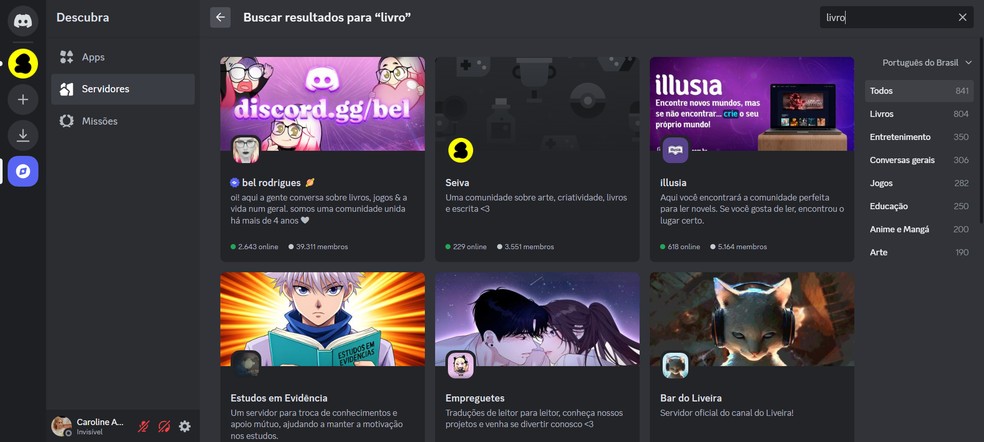  Reprodução/Caroline Silvestre