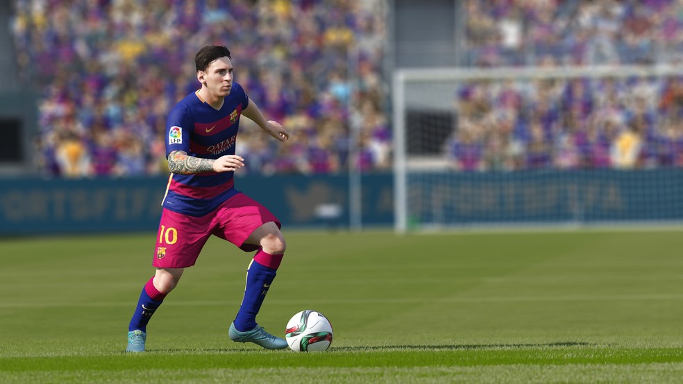 FIFA 16 chegou aos consoles e PC em setembro de 2015 tendo Lionel Messi como capa novamente — Foto: Divulgação/EA