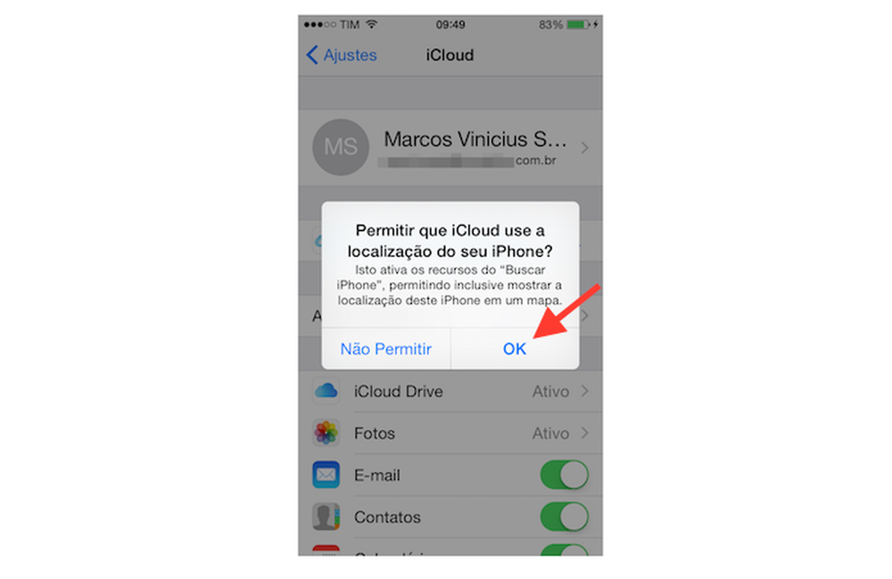 Como mudar a conta do iCloud no iPhone?