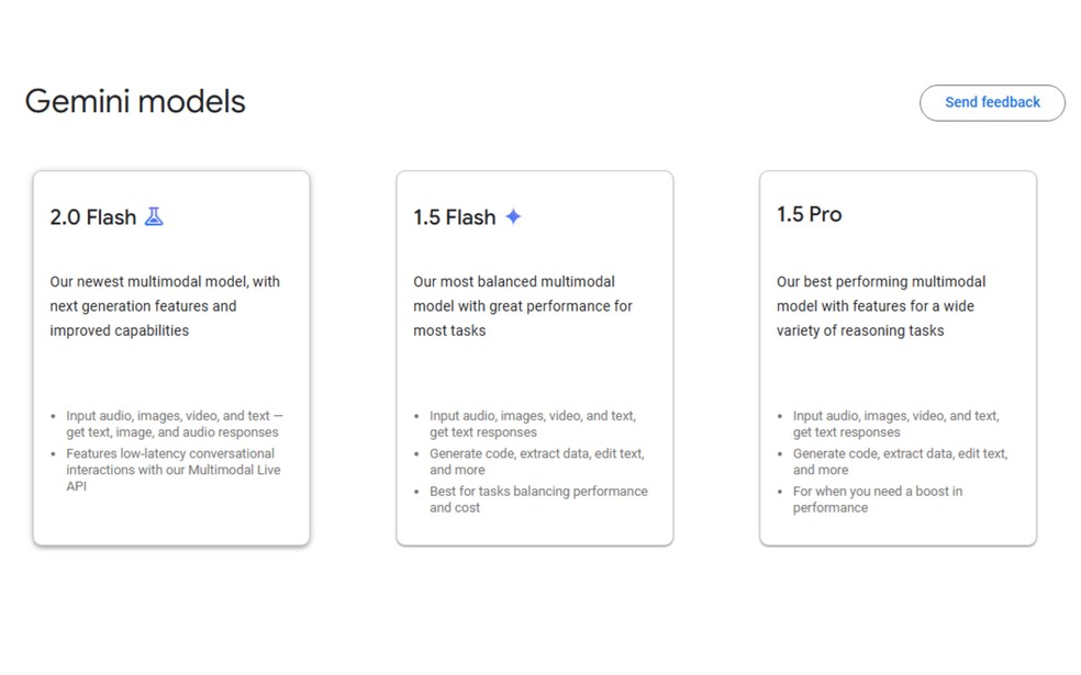  Reprodução/Google AI para Desenvolvedores