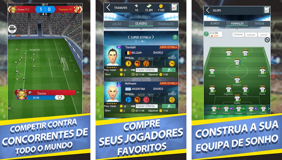 Lista traz os melhores Managers de Futebol grátis para iOS e Android