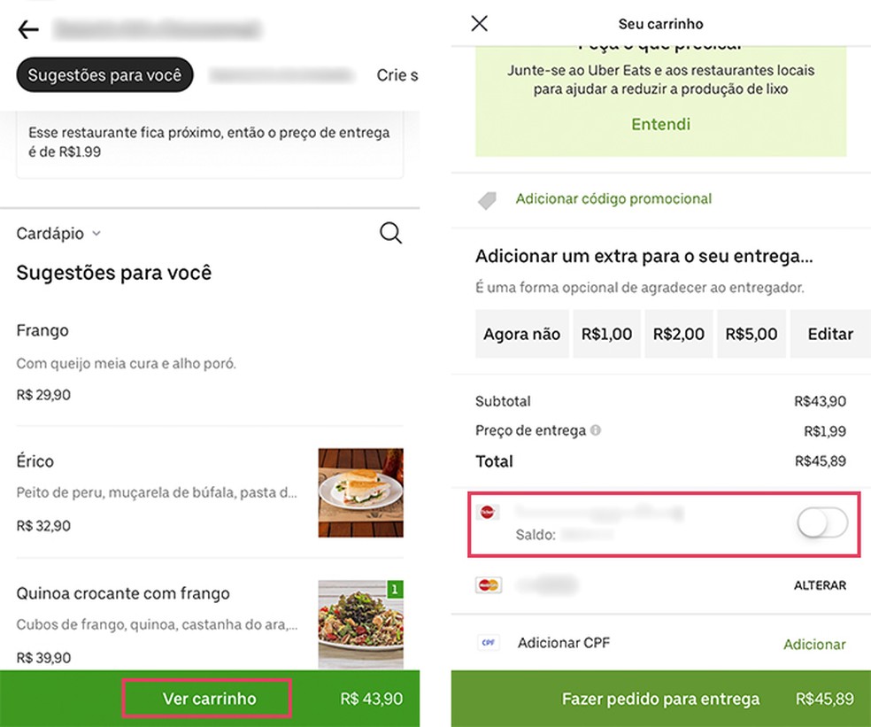 Redes Delivery Ticket TR Ubereats, PDF, Nutrição