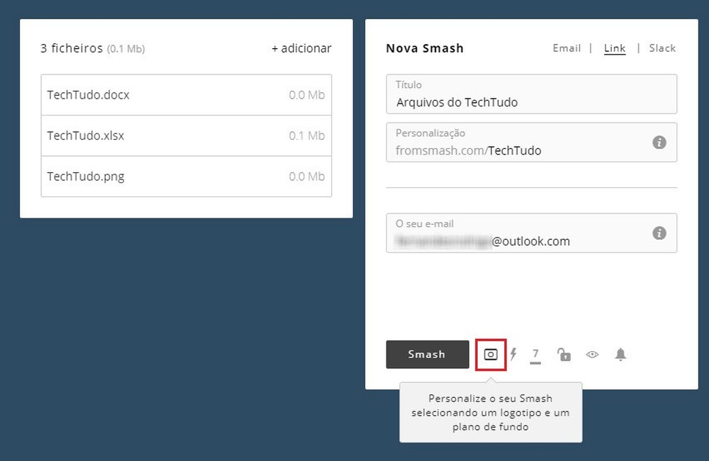 Como usar o Smash para transferir arquivos online sem limite de tamanho