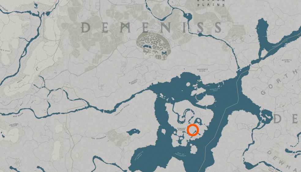  Reprodução/Map Genie. Editado por Róbson Martins