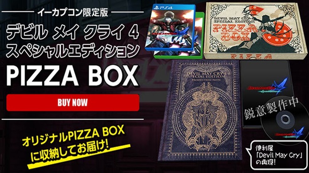 Devil May Cry 4: edição de colecionador 'bizarra' vem em caixa de pizza
