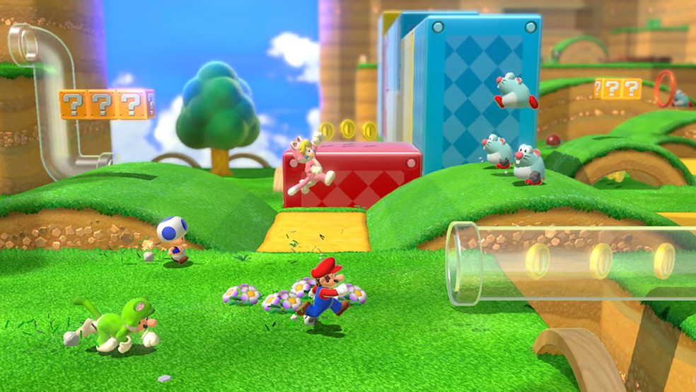 Super Mario 3D World é um dos melhores games multiplayer do encanador, mas usuários que preferem jogabilidade 2D podem apelar para Super Mario Bros. Wonder — Foto: Reprodução/Nintendo Game Store