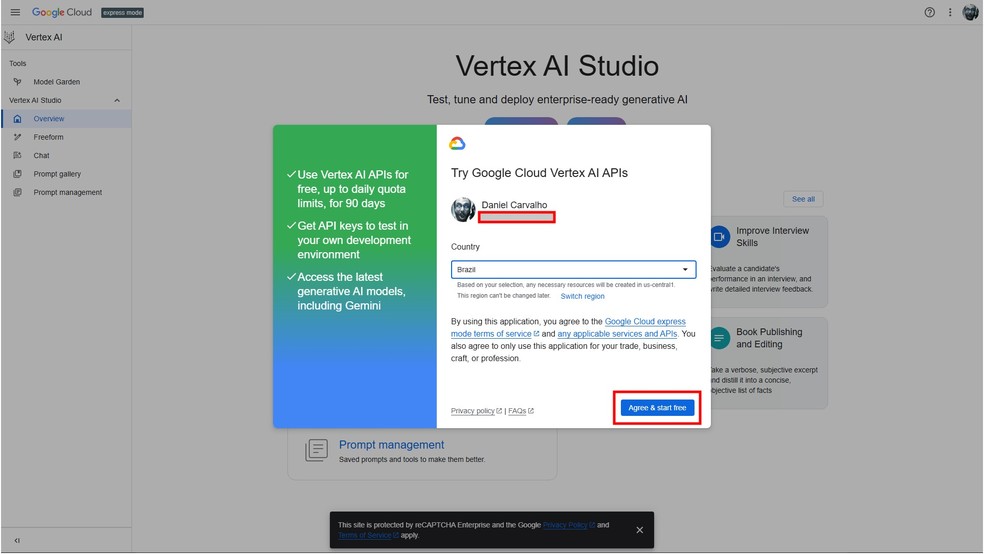  Reprodução/Vertex AI
