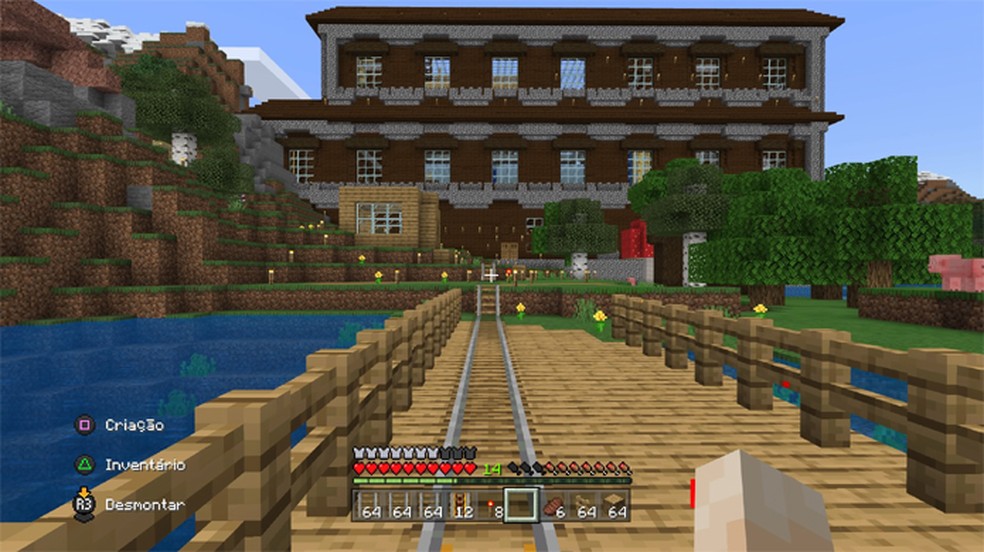 Minecraft - Como fazer uma casa grande de madeira 